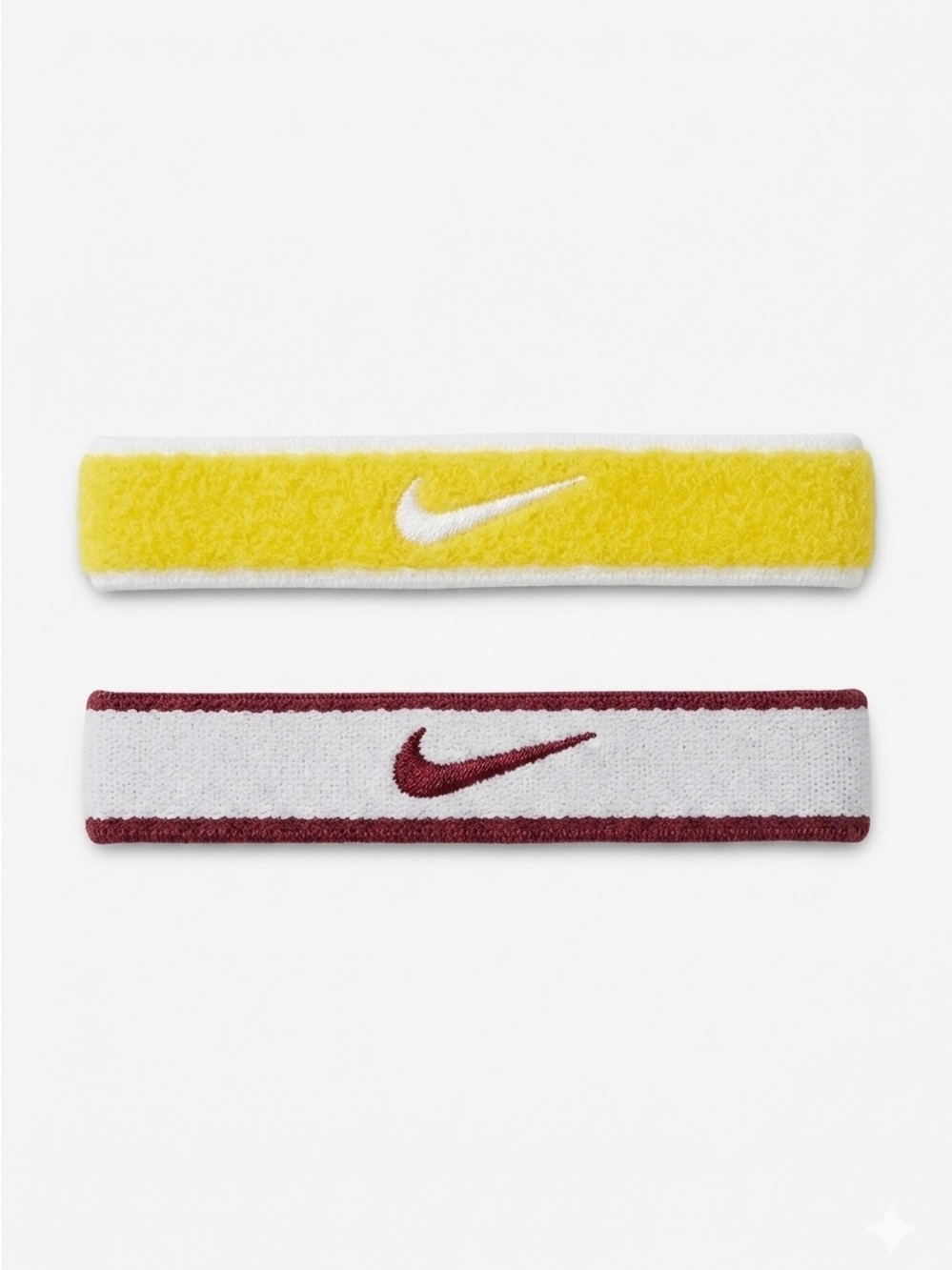 Nike Terry Hair Ties - Yellow/White & Purple/White